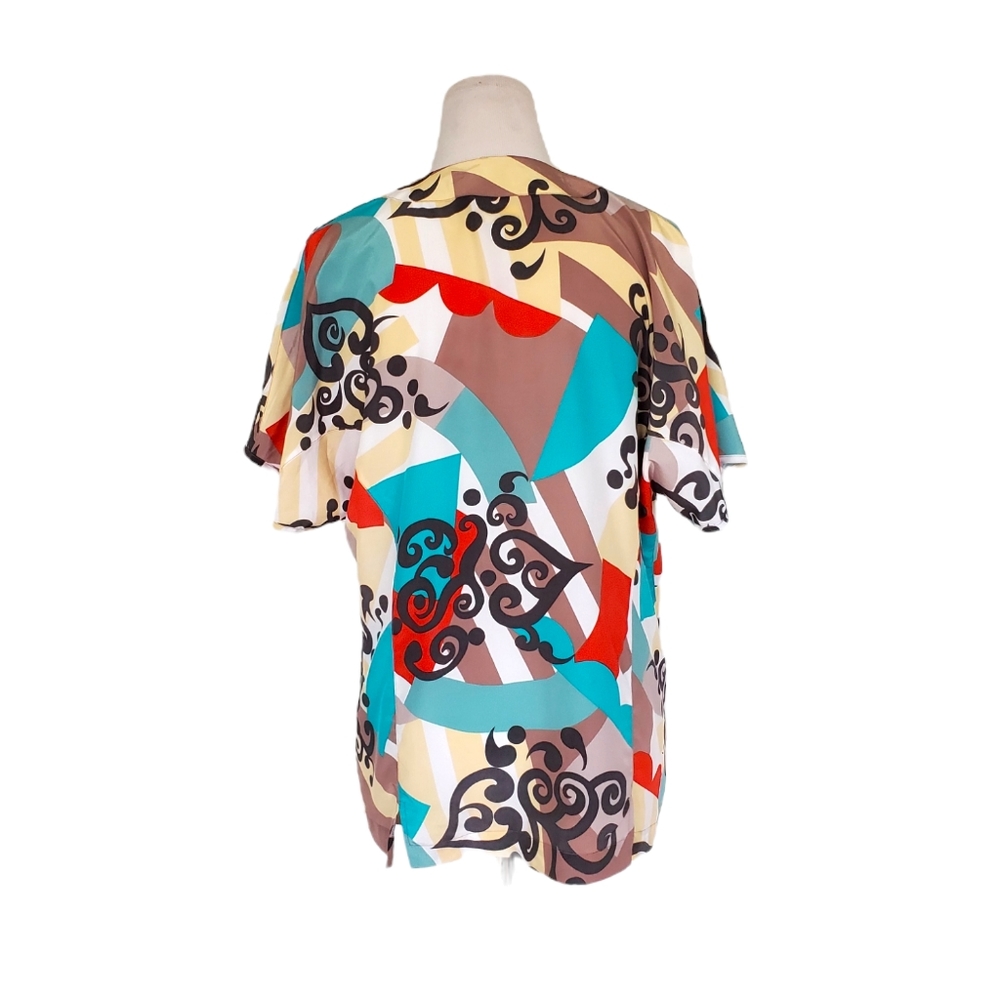Vintage Abstract Colorful Top - Picture 6 of 9